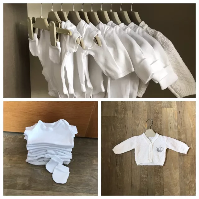 Tiny/Early/ Premature Gender Neutral / Unisex Boy / Girl Baby Clothes Bundle.