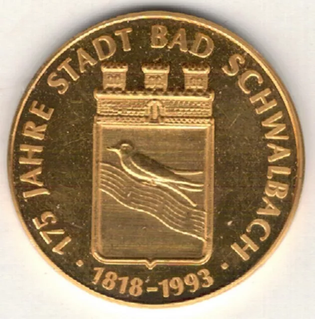 GOLDMEDAILLE im Dukatengewicht - Bad Schwalbach 1992 / 1993