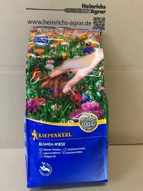 Kiepenkerl Saatgut Blumenwiese 1 kg für 100 m² Bienenweide Honig Garten