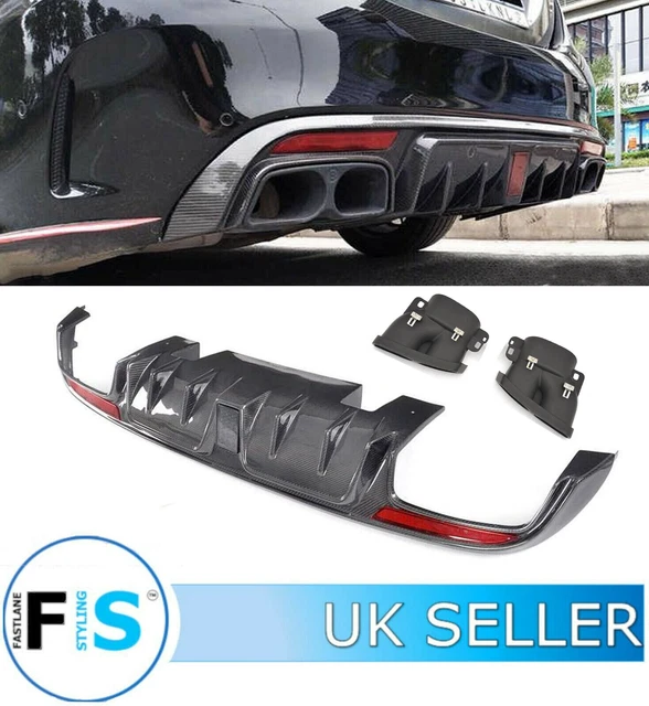 MERCEDES C CLASS W205 B Style Rear Diffuser F1 Light With Tips Real ...