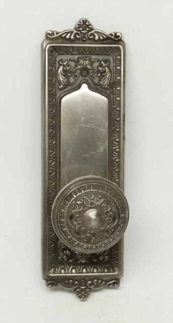 Single Ornate Knob with Matching Plate