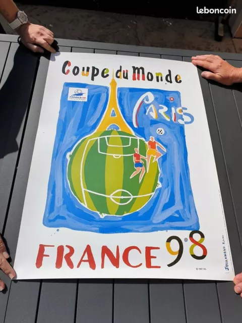 Affiche originale COUPE DU MONDE FRANCE 1998