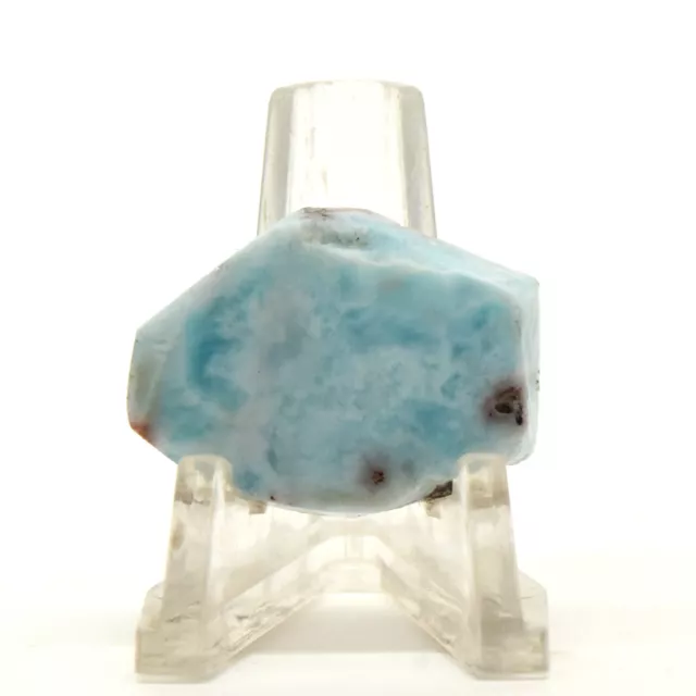 60ct Bleu Larimar Brute Dalle Naturel Pectolite Minérale Gemme - Dominicaine Rep