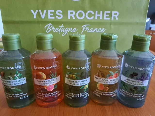 Yves Rocher Nr. 5 Bagnodoccia TUTTE Le  Fragranze  200 ml Cadauno