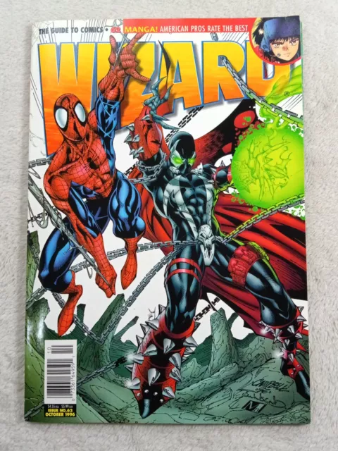 Wizard Comics Magazine Vol 1 No 62 Oct 1996 Spawn Spidey Garth Ennis Manga