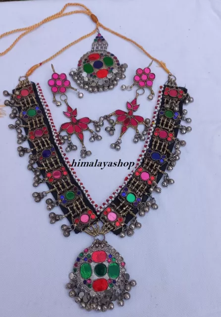 Afghan Turkmen Tribal Ethnic Kuchi Vintage Necklace set