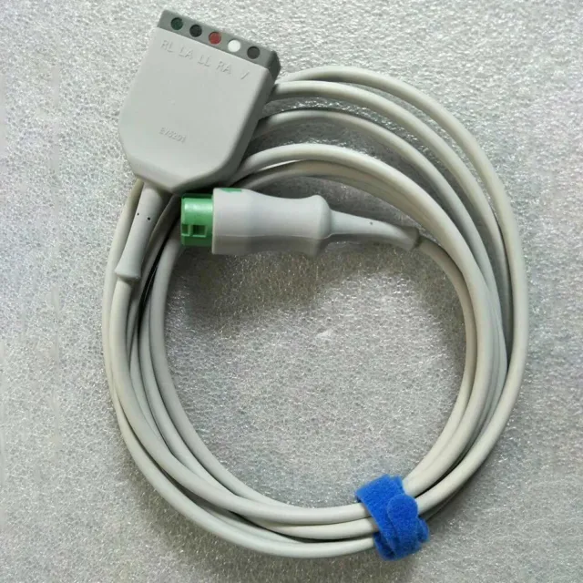 FOR Mindray EV6201 ECG EKG Cable Split 12Pins 3/5 Lead REF 0010-30-43127