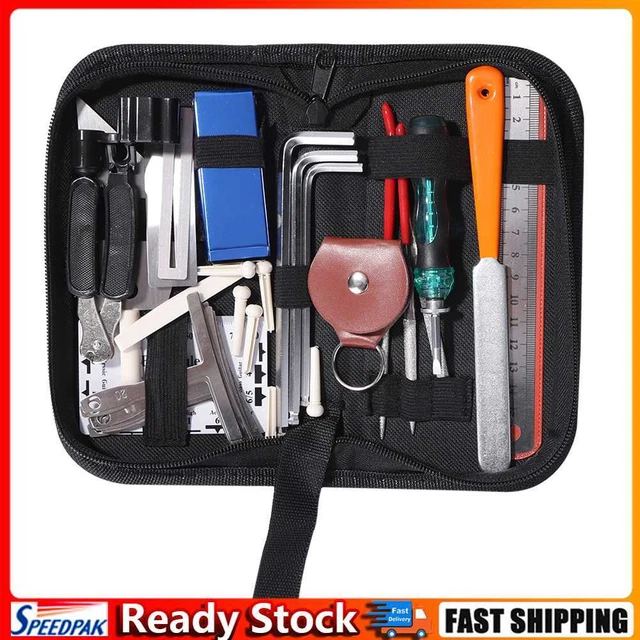 36 in 1 Professional Guitar Cleaning Repair Tool Kit String Changing Tuning Tool