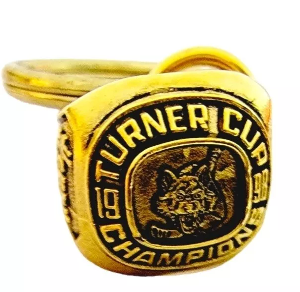 Vintage Chicago Wolves Championship Ring Keychain Turner Cup IHL Hockey Team