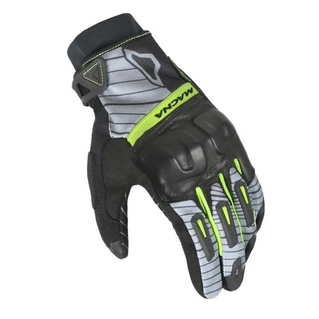 Gants de Moto pour Homme Estival MACNA Attila RTX Black/Yellow