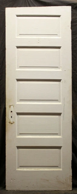 28x79.5" Antique Vintage Old SOLID Wood Wooden Interior Closet Pantry Door Panel 2