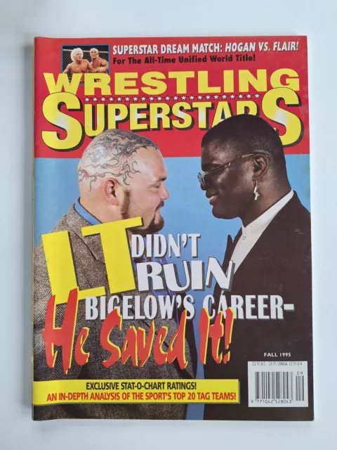 1995 Fall Wrestling Superstars Magazine WWF WCW WWE Bam Bigelow Lawrence Taylor