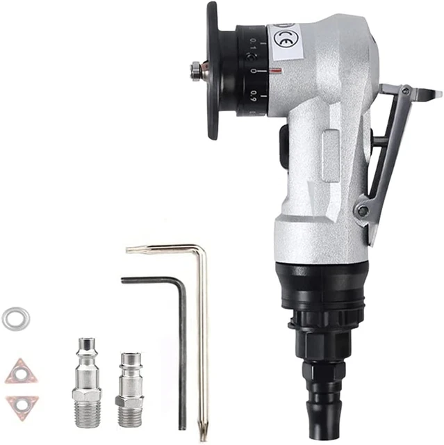 Mini máquina de biselado neumática, portátil de mano 45 grados arco aire B...