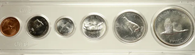 1967 CANADA CANADIAN Confederation Founding 4 are Silver SET OF 6 Coins i104105