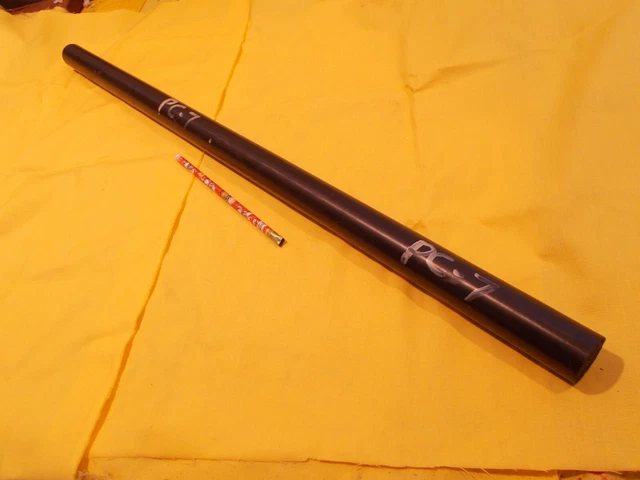 1 1/4" BLACK PLASTIC ROD machinable round bar bushing stock 1 1/4" OD x 29" OAL