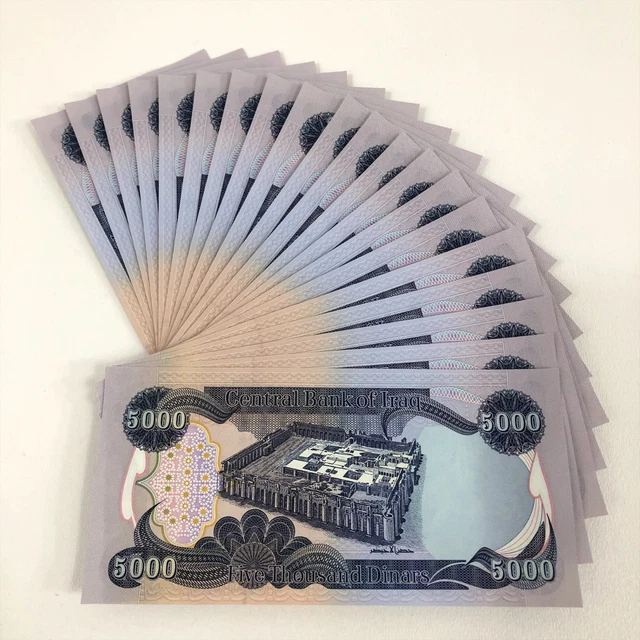 25,000 IRAQI DINAR = 5 x 5,000 IQD  FREE AND FAST SHIPPING
