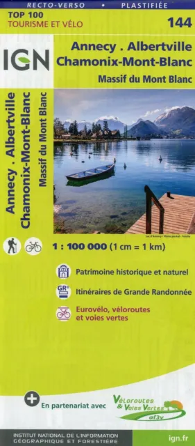/ Annecy Chamonix-Mont-Blanc Albertville 1:100 000 /  9782758543770