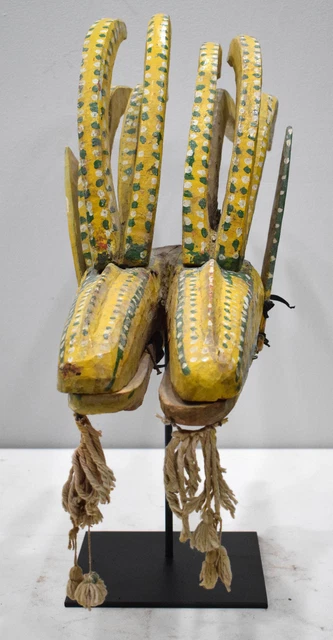 Mask African Double Antelope Bambara Marionette