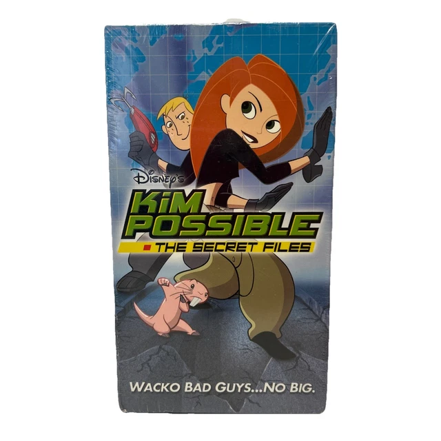 KIM POSSIBLE THE Secret Files VHS, 2003, Paper Sleeve Packaging VHS ...