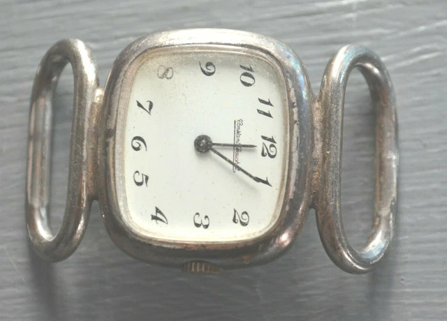 MONTRE FEMME MÉCANIQUE Argent Massif Constant Beuchat Fonctionne EUR 80