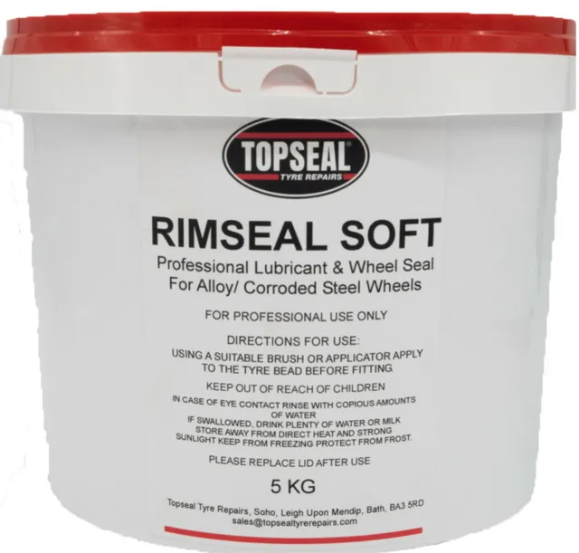 Topseal Tyre Rim Sealer Rimseal Soft Tyre Paste For Corroded Rusty Rims 5kg Tub