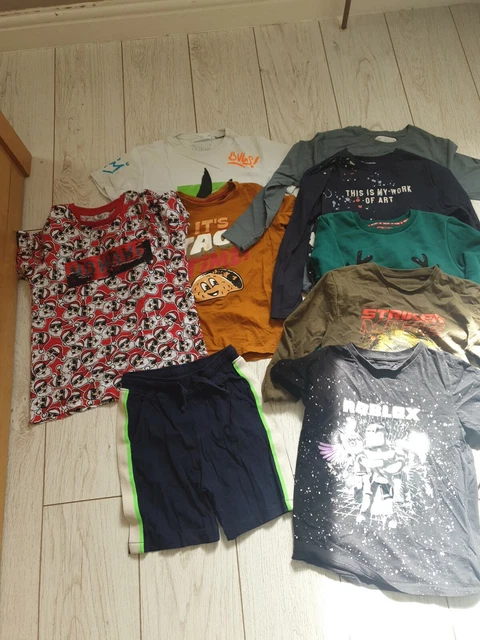 Tu zara next 8 anni t-shirt pacchetto ragazzi felpa a maniche corte lunghe...