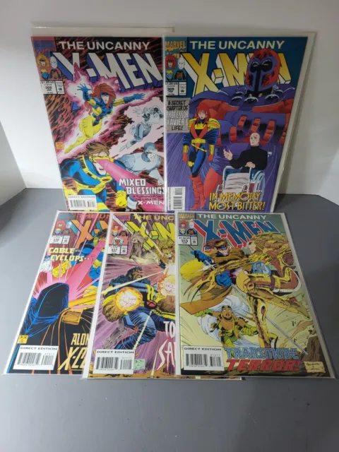 Uncanny X-men Vol 1. Issues 308-309-310-311-313 Marvel 1993