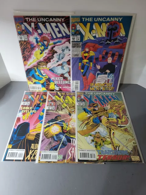 Uncanny X-men Vol 1. Issues 308-309-310-311-313 Marvel 1993