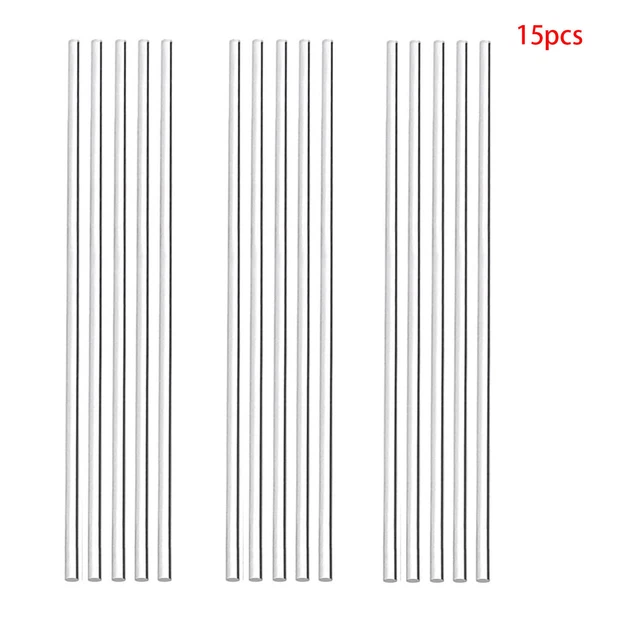 15pcs 3mm Dia. 13” Long Clear Acrylic Plexiglass Lucite Plastic Rod DIY Handwork