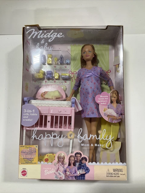 Vintage 2002 Barbie Happy Family Midge Baby (Pregnant Doll) NIOB Product  #56664