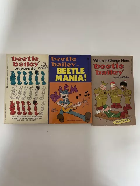 Beetle Bailey Vintage 1980s Comic Lot of 3 Books
