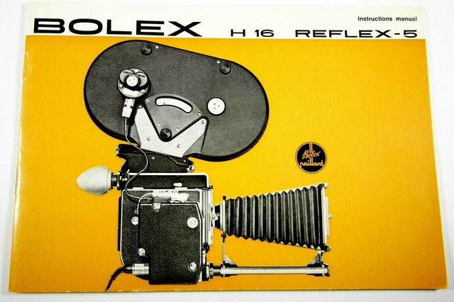 ✅ Manual de instrucciones Paillard Bolex H16 Reflex-5 REX-5