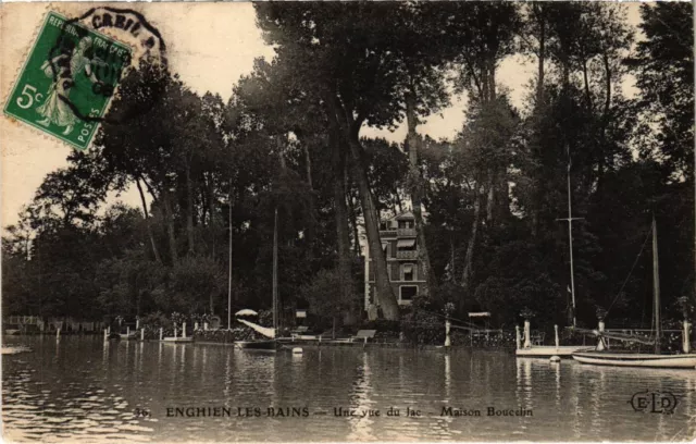 CPA Enghien les Bains Une vue du Lac FRANCE (1333092)