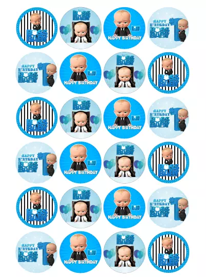 The Boss Baby Personalised Edible Party Birthday Cake Decoration Topper  Image | eBay