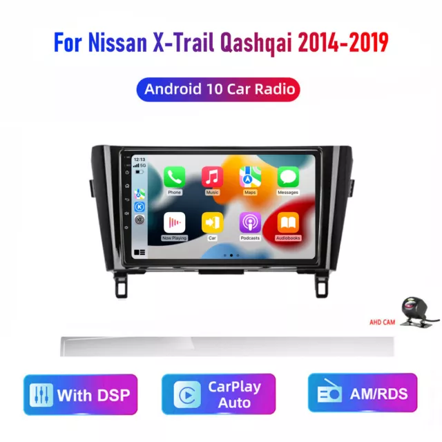 Android10 For Nissan Qashqai 2014-2019 Car Stereo Radio 2+32GB Carplay GPS AM