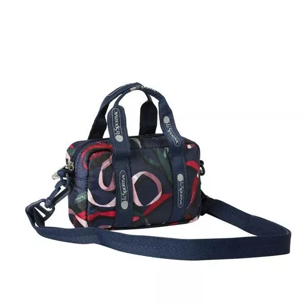 LeSportsac Classic Convertible Crossbody Belt Bag in Ribbons Navy NWT