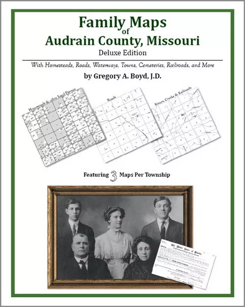 Family Maps Audrain County Missouri Genealogy MO Plat