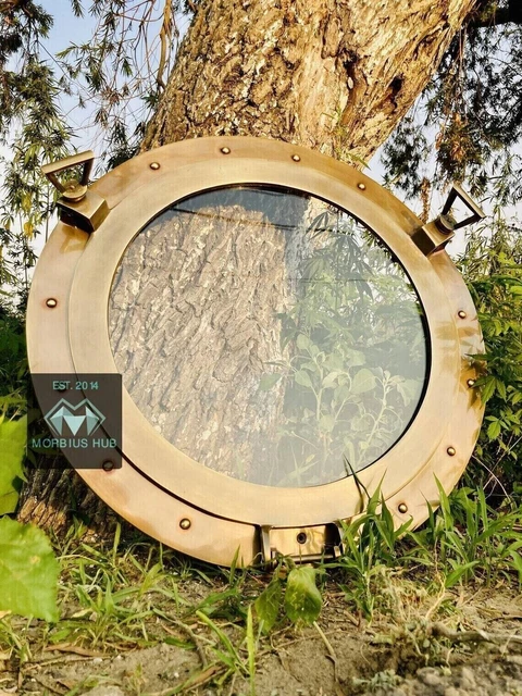 Hublot Bateau Rond ABS - Fenêtre Marine Verre Trempé Pour Yacht RV Camping-car