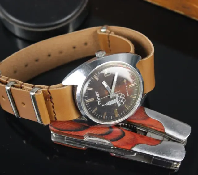 🔥Poljot Olympic 2614.2H Vintage Soviet Wrist Watch Classic Ussr