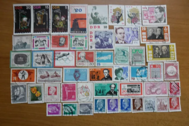 50 verschiedene Briefmarken DDR 1961-64 (1)