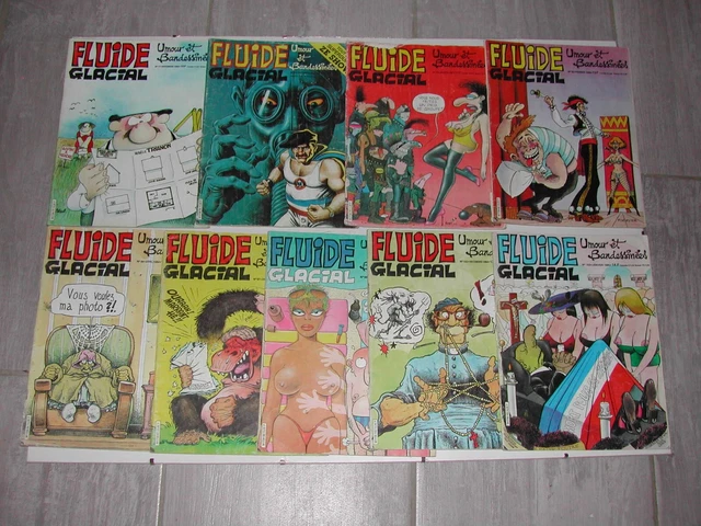 LOT de 9 FLUIDE GLACIAL: N° : 77 ; 78 ; 79 ; 92 ; 94 ; 97 ; 98 ; 102 ; 103