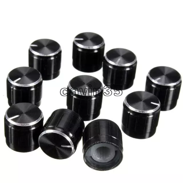 10pc Volume Control Rotary Knobs For 6mm Dia Potentiometer Durable