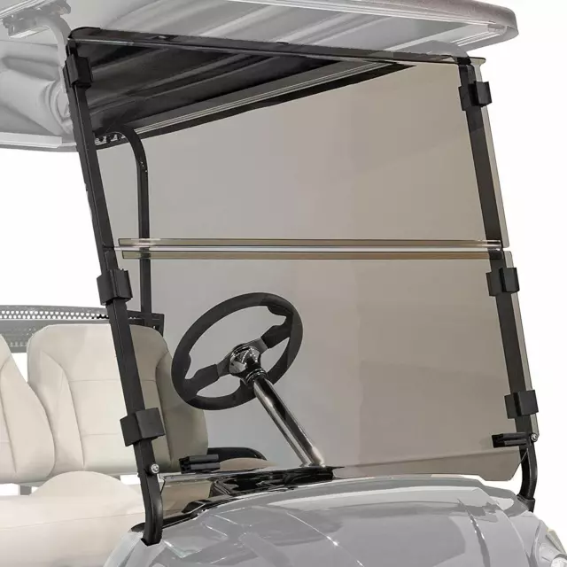 EZGO TXT (14-Up) Redesign Tinted Windshield with Quick Disconnect Attachment Sys