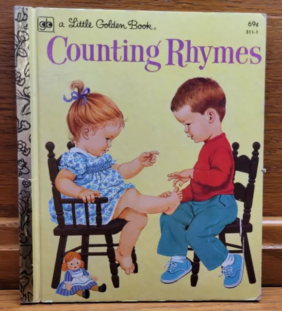 Vintage Little Golden Book Counting Rhymes #311-1