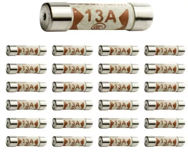 Confezione da 70 X 13A Fusibile Cartuccia Domestica Spina Casa 13 Amp Fusibili