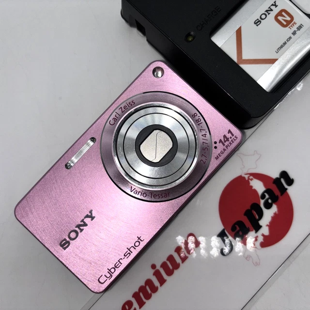 SONY CYBER-SHOT DSC-W350 Pink 14.1MP Compact Digital Camera Japan