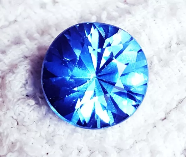 Lose Edelstein Natürlich Blauer Saphir Rund Diamantschliff 8 Um 10 CT Certified