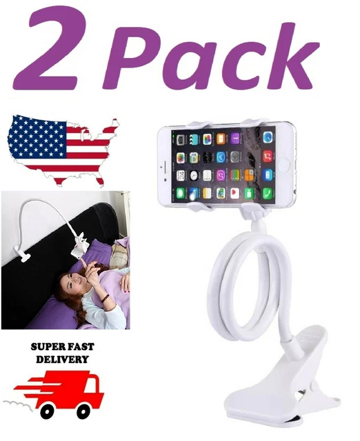 New Cell Phone Clip Stand Holder Flexible Long Arm Gooseneck Bracket Mount Clamp