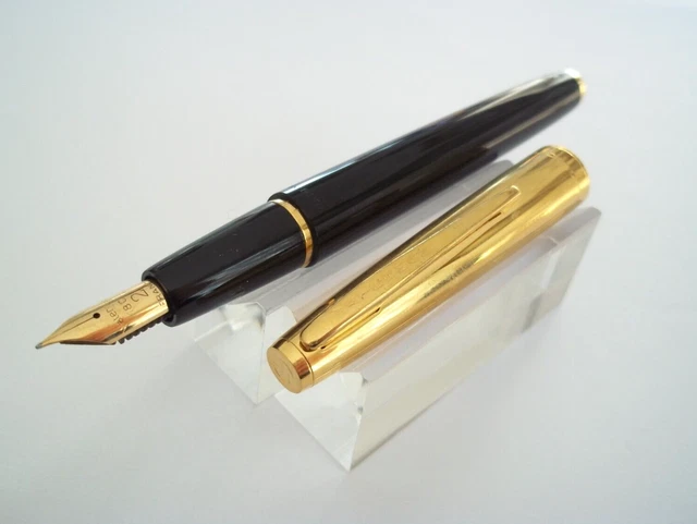 Stylo Plume Waterman Vintage Années 60-70 - Modèle N314 Prestige - Neuf De Stock (jamais Encré) - Noir Résine - Pièce De Collection