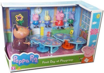 Nuovo Peppa Pig Primo Giorno At Gruppo Gioco Giocattolo Con 5 Personaggi